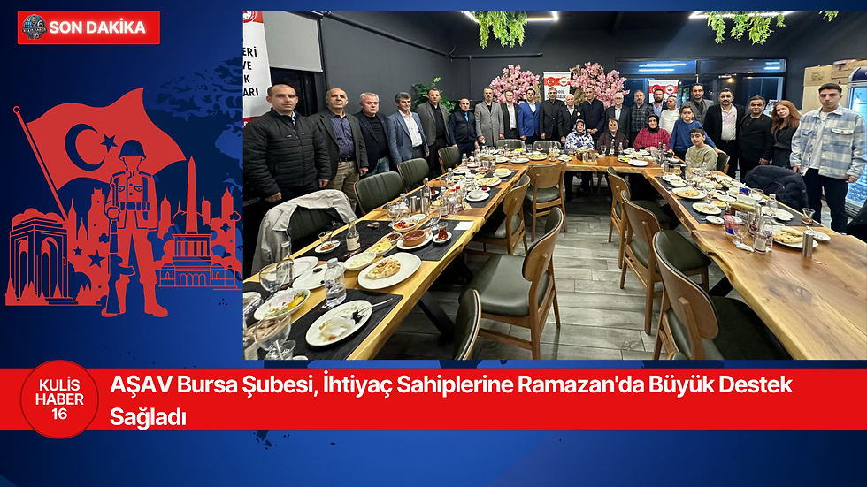 AŞAV Bursa Şubesi, İhtiyaç Sahiplerine Ramazan'da Büyük Destek Sağladı