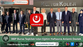 BBP Bursa Teşkilatı’ndan Eğitim Haftasına Anlamlı Destek