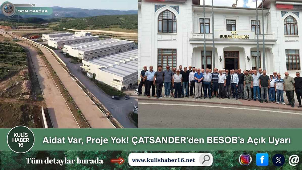 Aidat Var, Proje Yok! ÇATSANDER’den BESOB’a Açık Uyarı