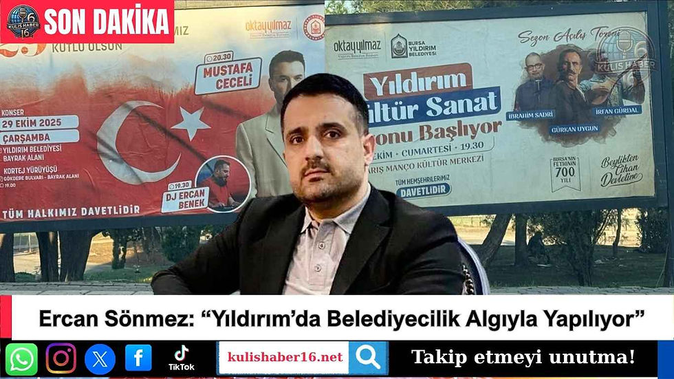 Ercan Sönmez: “Yıldırım’da Belediyecilik Algıyla Yapılıyor”