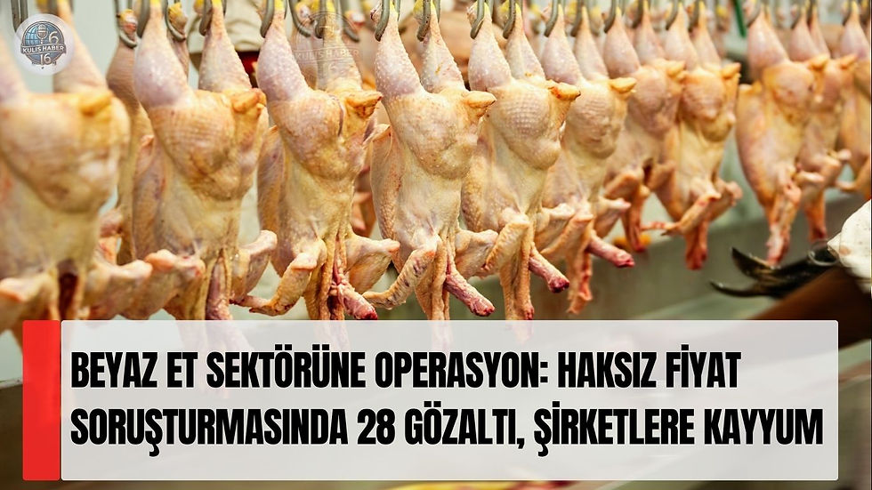 Beyaz Et Sektöründe Büyük Soruşturma: 8 İlde Eş Zamanlı Operasyon, 28 Gözaltı