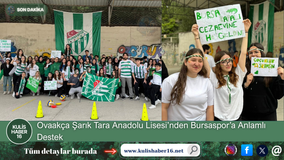 Ovaakça Şarık Tara Anadolu Lisesi’nden Bursaspor’a Anlamlı Destek
