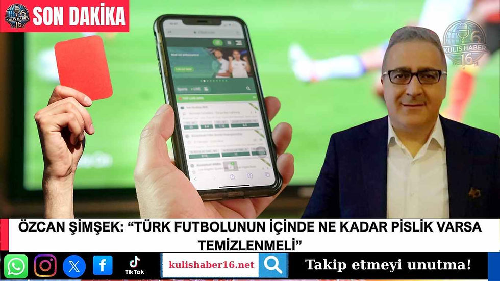 Hakemlerin Bahis Hesapları Tartışması: YAFA Başkanı Şimşekten Sert Mesajlar