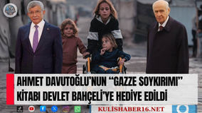 Ahmet Davutoğlu’nun “Gazze Soykırımı” Kitabı Devlet Bahçeli’ye Hediye Edildi