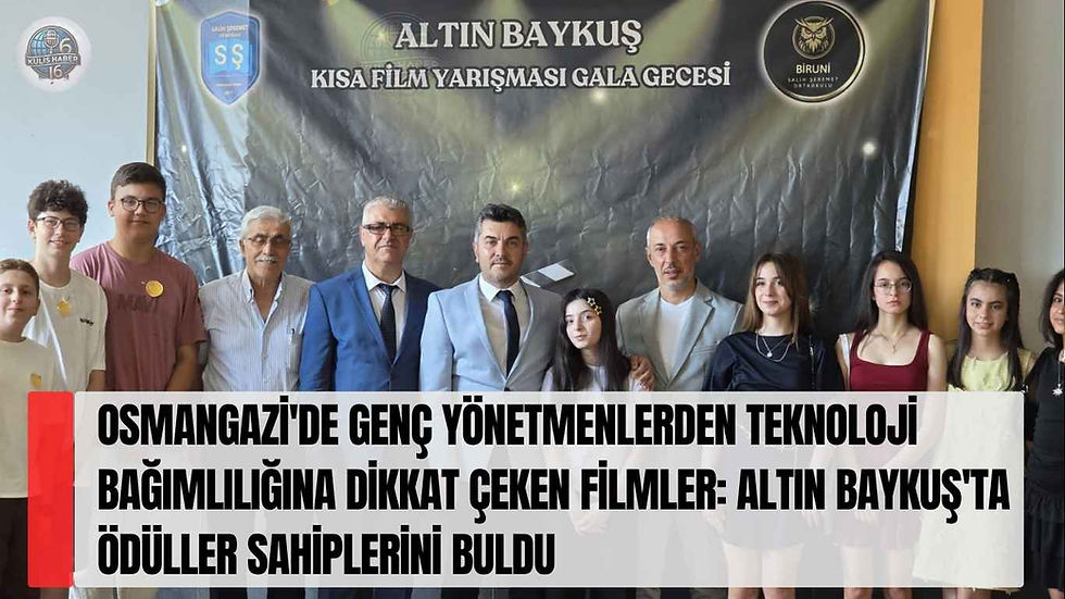Osmangazi'de Genç Yönetmenlerden Teknoloji Bağımlılığına Dikkat Çeken Filmler: Altın Baykuş'ta Ödüller Sahiplerini Buldu