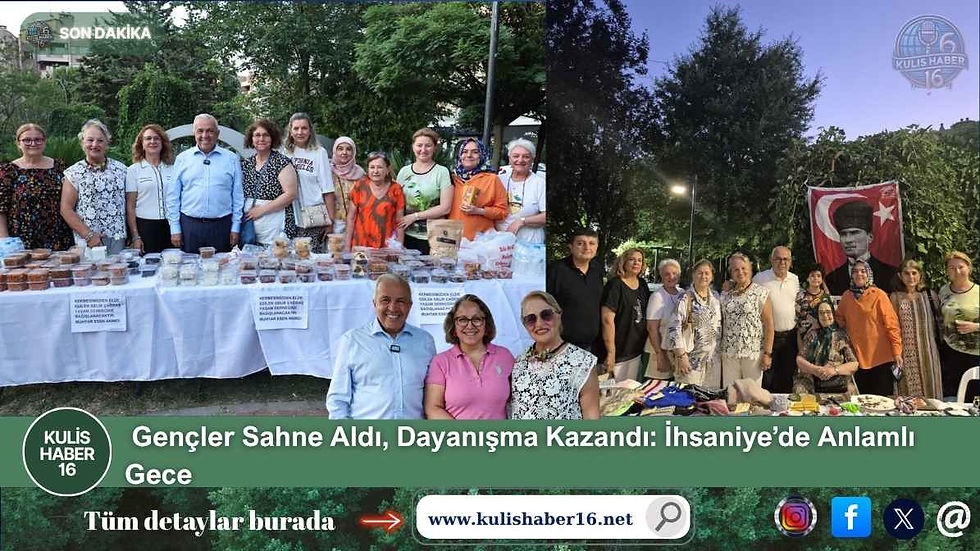 Gençler Sahne Aldı, Dayanışma Kazandı: İhsaniye’de Anlamlı Gece