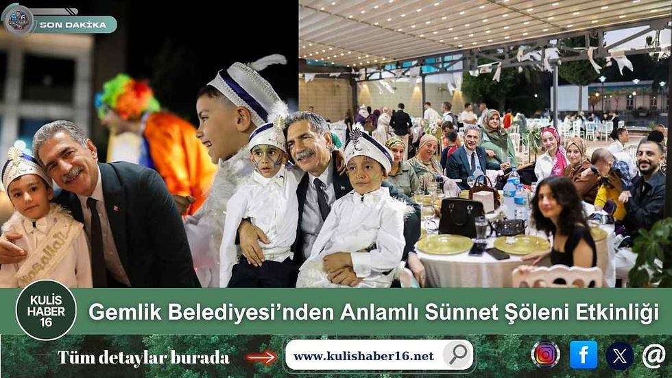 Gemlik Belediyesi’nden Anlamlı Sünnet Şöleni Etkinliği