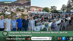 Yangından Kardeşliğe: İsmetiye Mahallesi Mevlid-i Şerif ile Dayanışmayı Pekiştirdi