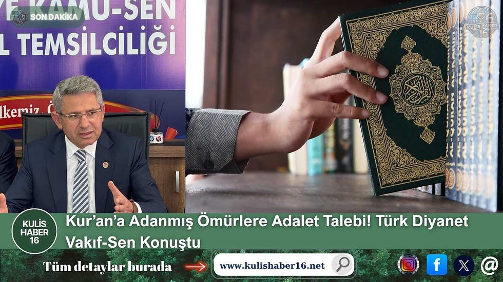 Kur’an’a Adanmış Ömürlere Adalet Talebi! Türk Diyanet Vakıf-Sen Konuştu