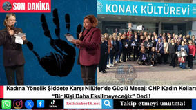 CHP Nilüfer İlçe Kadın Kolları 25 Kasım Kadına Yönelik Şiddetle Mücadele Etkinliği