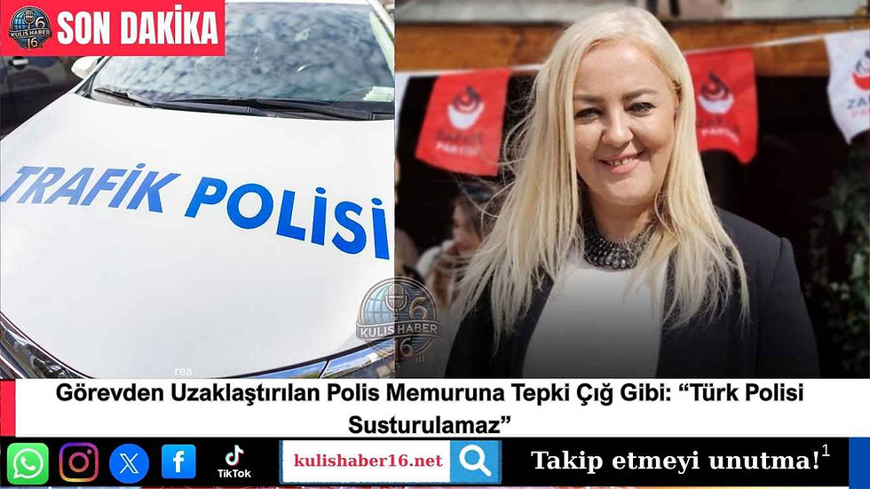 Görevden Uzaklaştırılan Polis Memuruna Tepki Çığ Gibi: “Türk Polisi Susturulamaz”