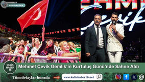 Mehmet Çevik Gemlik’in Kurtuluş Günü’nde Sahne Aldı