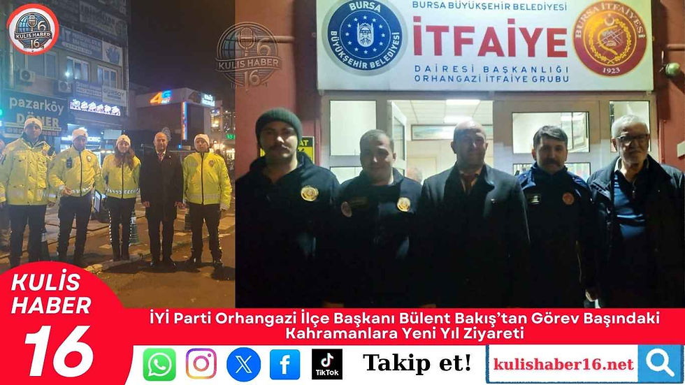 İYİ Parti Orhangazi İlçe Başkanı Bülent Bakış