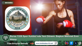 Bursa 1326 Spor Kulübü’nde Yeni Dönem: Başkan Mehmet Emir Aksoy