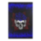 Thumbnail: Blue Rose Skull Area Rugs 