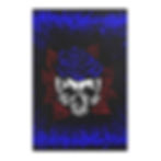Thumbnail: Blue Rose Skull Area Rugs 