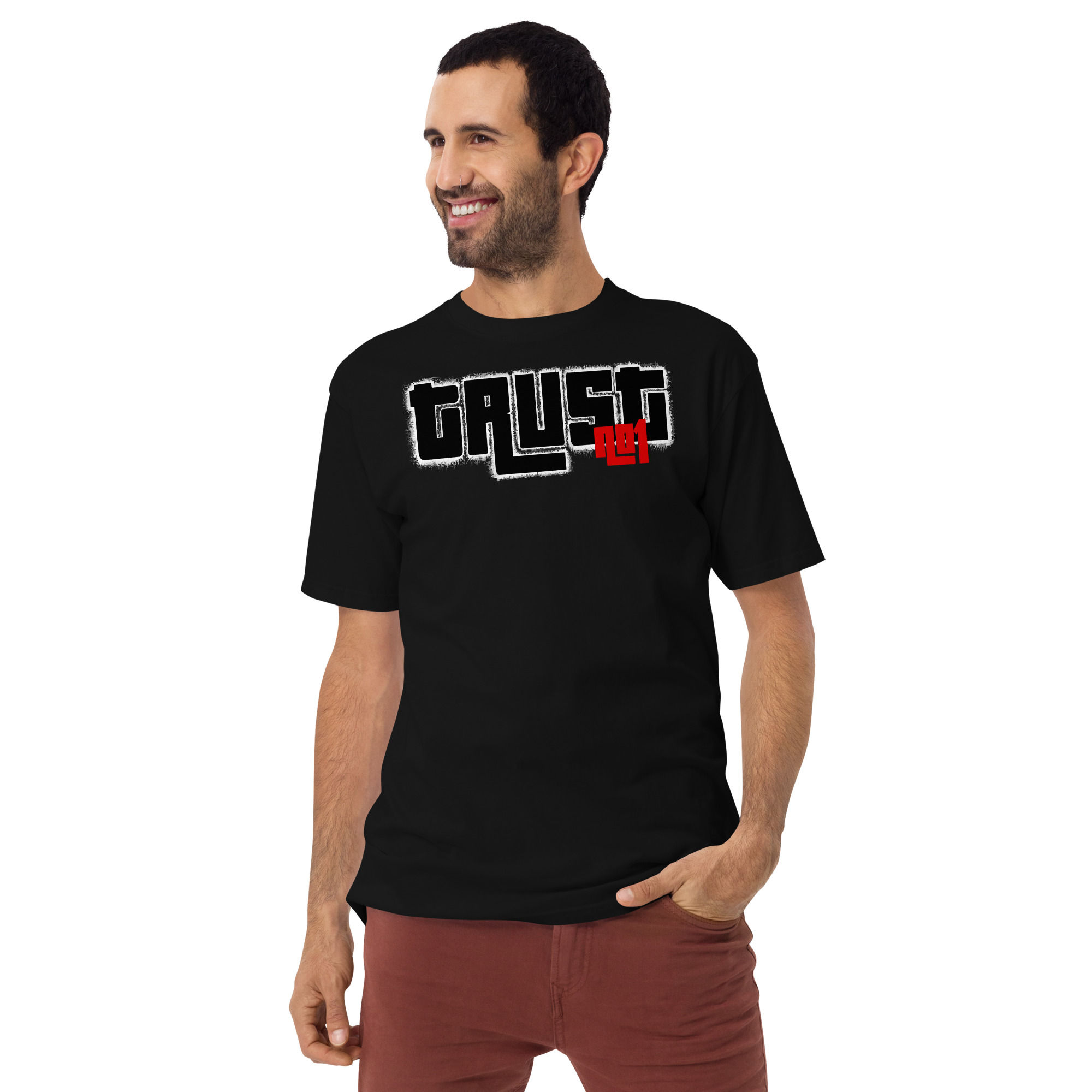 Trust No1 Men’s premium heavyweight tee