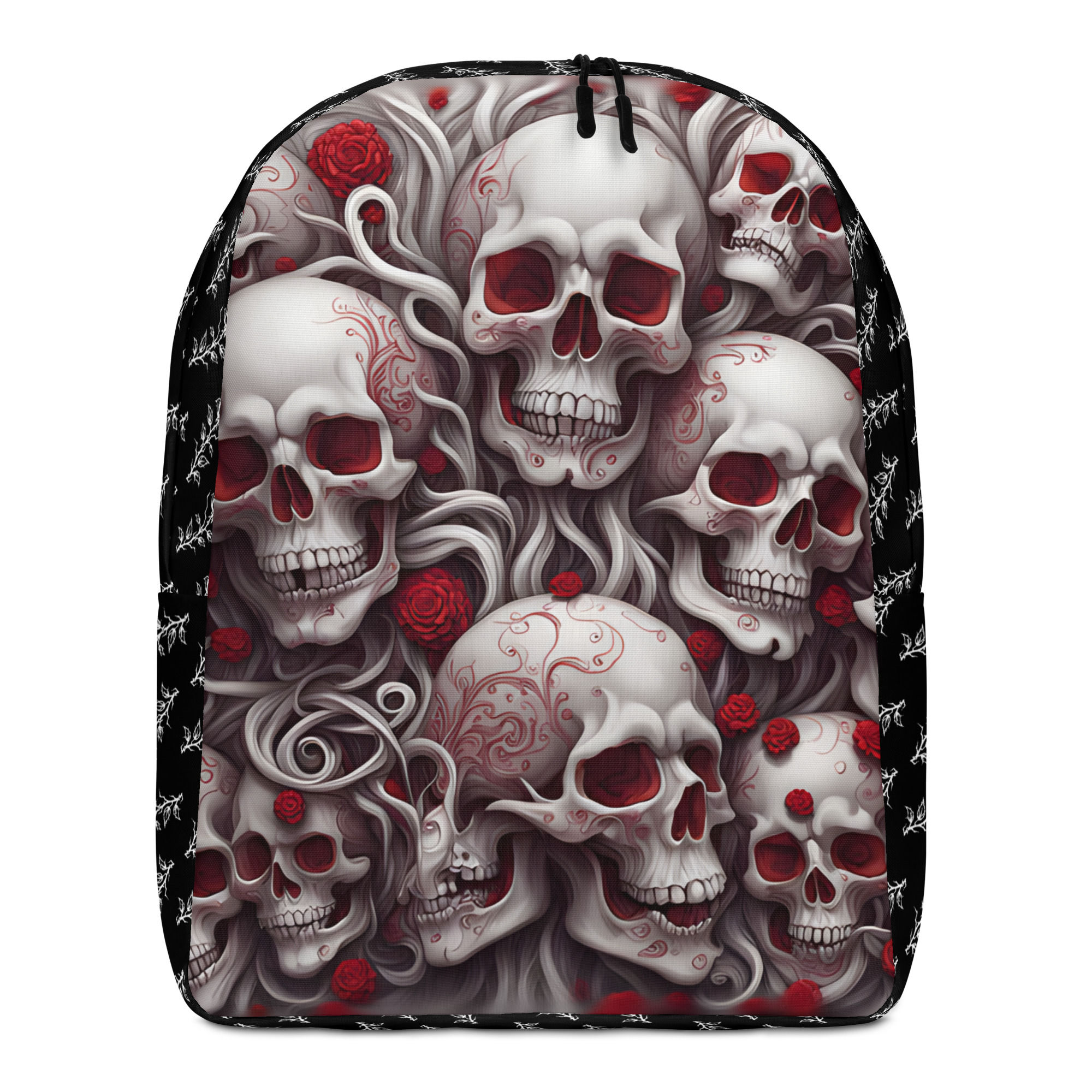 Skullz N Whiteroses Minimalist Backpack