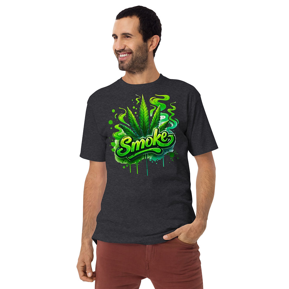 Smoke 2 Men’s premium heavyweight tee
