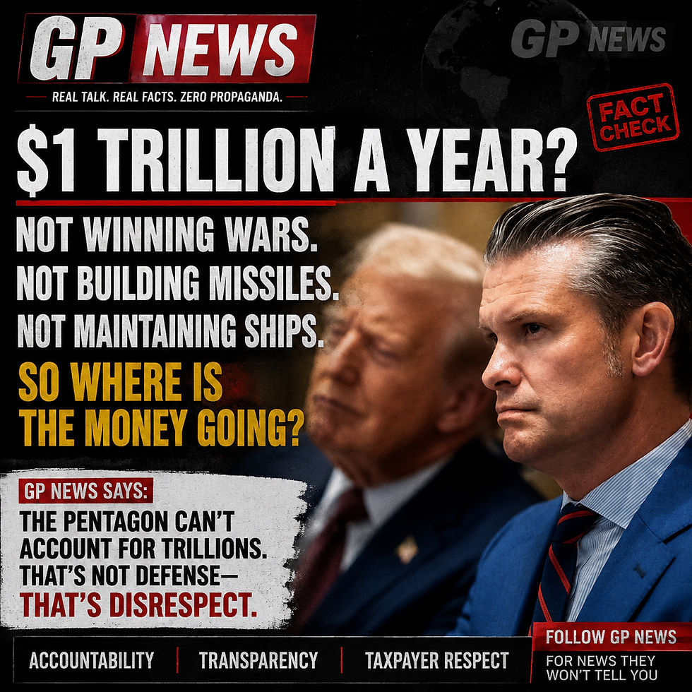 $1 Trillion a Year for Defense — So Where the Hell Is the Money Going?
