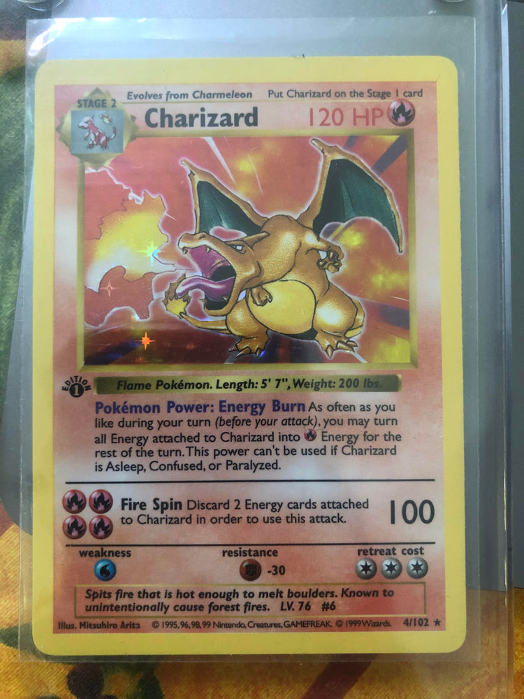 A rare 1st Edition Charizard Pokémon Card: selling my prized possession