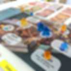 kitchen chaos kitchen board with chef meeples