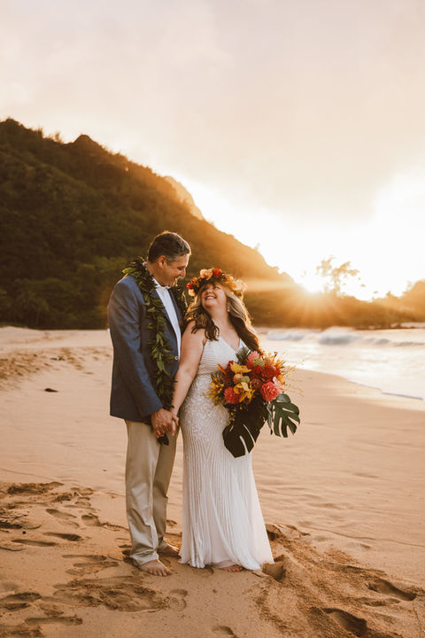Best Kauai Hawaii Wedding Elopement Photographers Photographer Kauai Videographer Videography Kauai Hawaii venues beach wedding adventure elopement rainbow waterfall wedding botanical garden garden wedding 1hotel Hanalei bay resort grand Hyatt Sheraton kauai Poipu Waimea canyon Hawaiian officiant ntbg national tropical botanical gardens wedding inspo Hawaii wedding kauai wedding intimate wedding on kauai micro wedding kauai elopements Annie hart photography family photographer maternity baby moon honeymoon vow renewal tunnels beach Westin Princeville lava rock unique palm trees wedding dress bride brides grace loves lace luxury destination wedding travel where to get married on kauai maui Oahu big island private wedding on kauai outdoor wedding Hawaiian style wedding ceremony sunset golden hour wedding