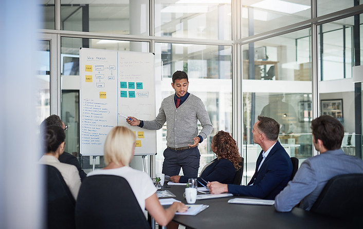 Dando uma apresentação