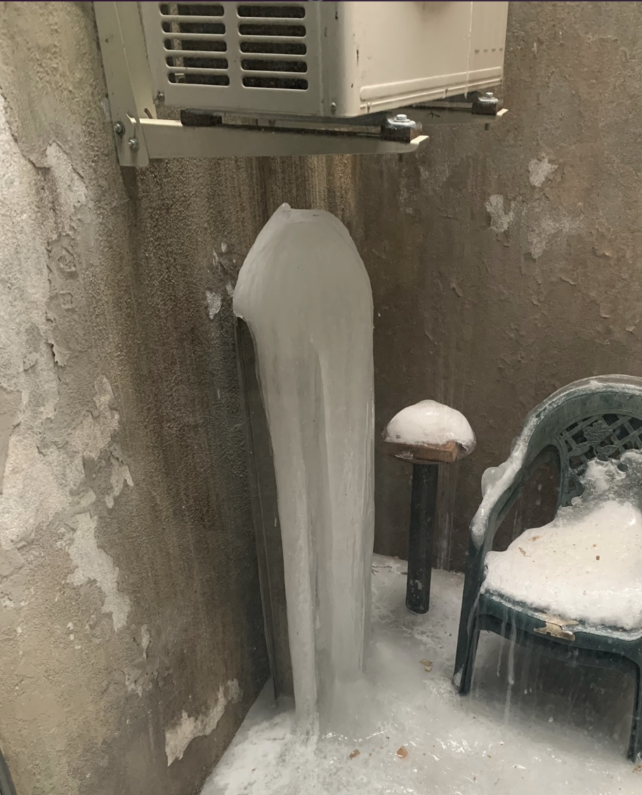 Condensate of Condensers on Cold Days