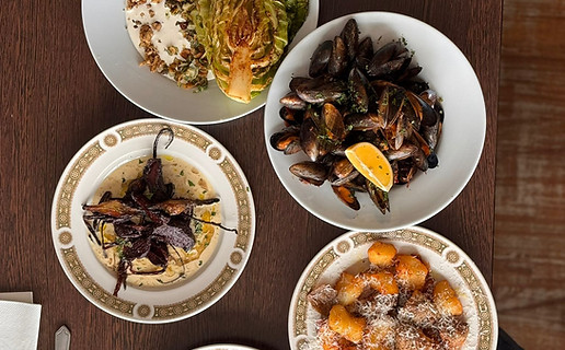 Seasonal sharing plates catered by Misunderstood Heron for events and weddings in Mayo
