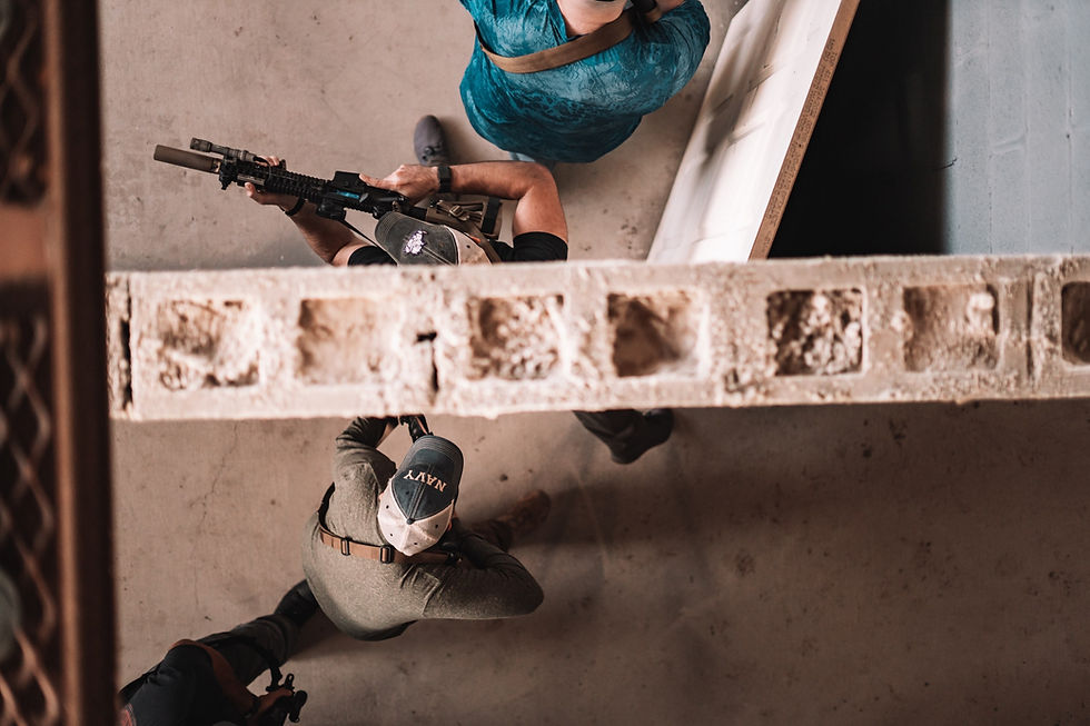 Thumbnail: CQB team movement drill during Achilles Heel Tactical firearms training