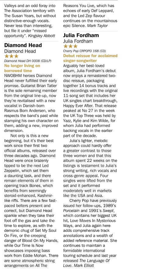 Record Collector - Diamond Head 2016 Review