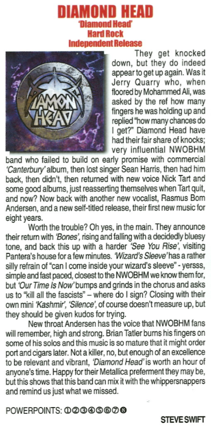 Powerplay - Diamond Head 2016 Review