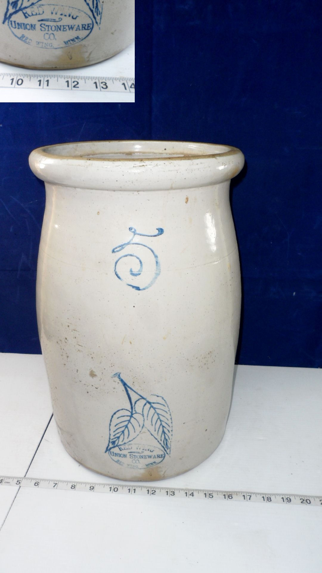 5 Gallon "Red Wing" Crock