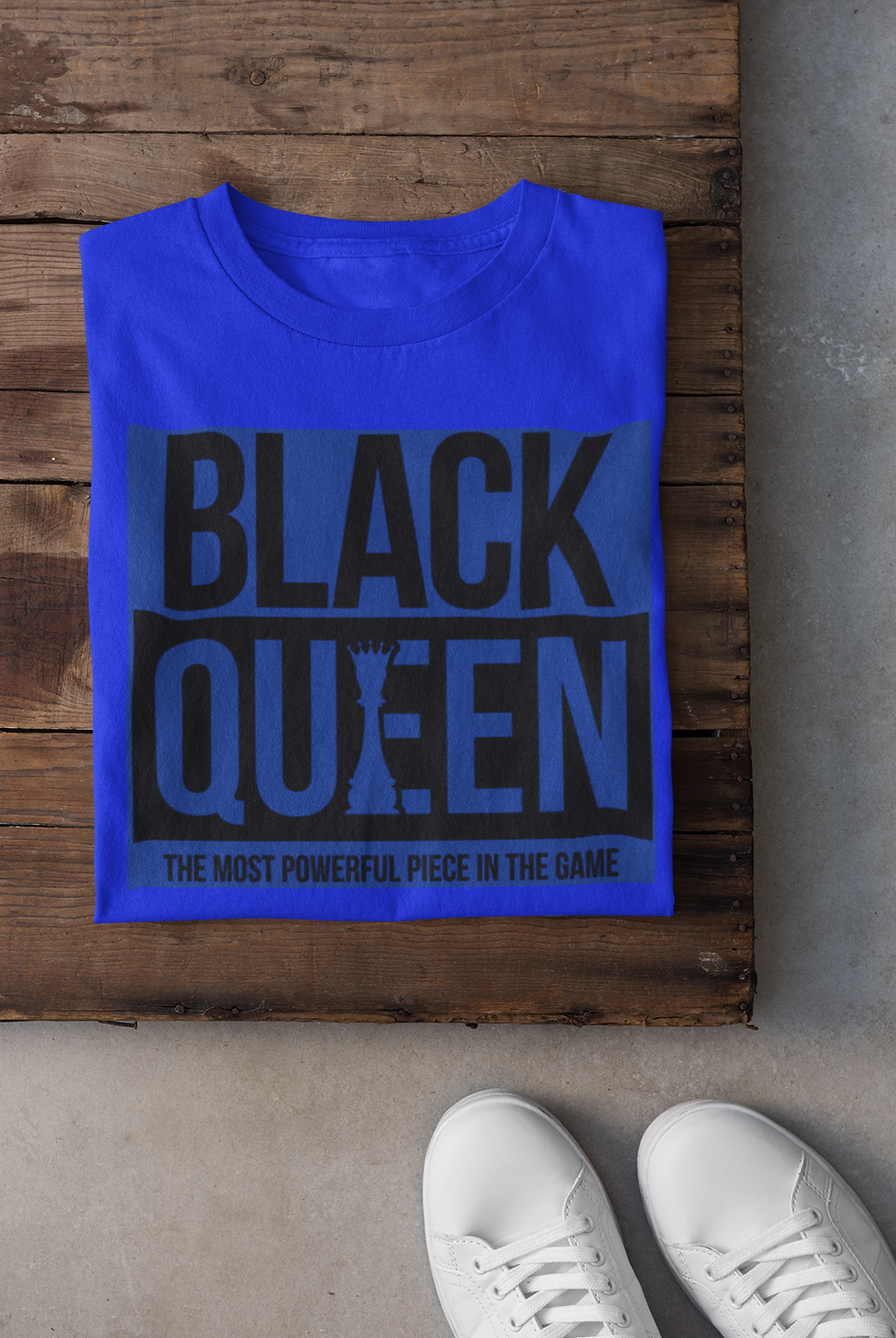 Thumbnail: Black Queen (Ladies V-Neck)