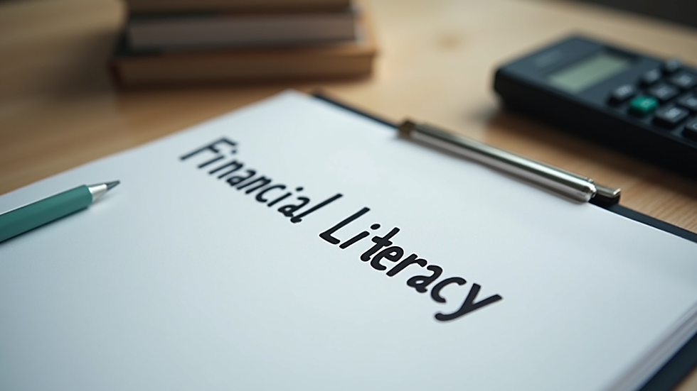 Close-up view of a financial literacy workbook used in a training session