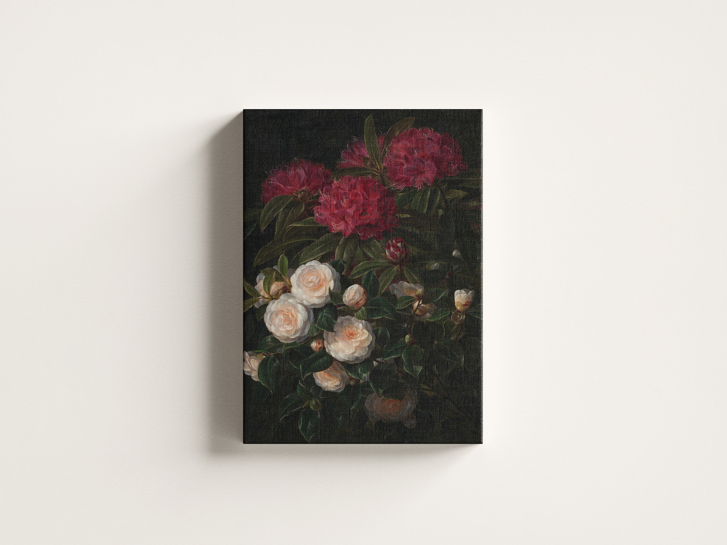 Kamelier og Rhododendron by Johan Laurentz Jensen | flower painting Home Decor