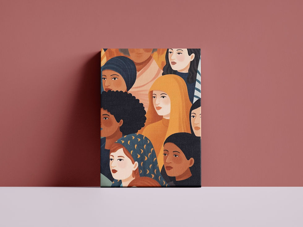 Thumbnail: Women of the World Canvas Art | Vibrant Cultural Diversity Great Gifts Ideas
