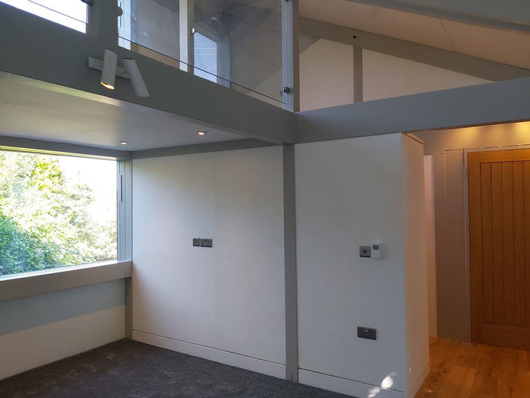 Post and beam flexibility: house near Tenby, Pembrokeshire, Wales.