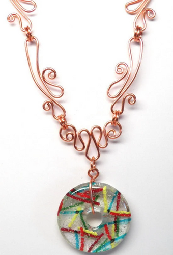 PDF Swan Link Wire Necklace Tutorial Barb Tilley School