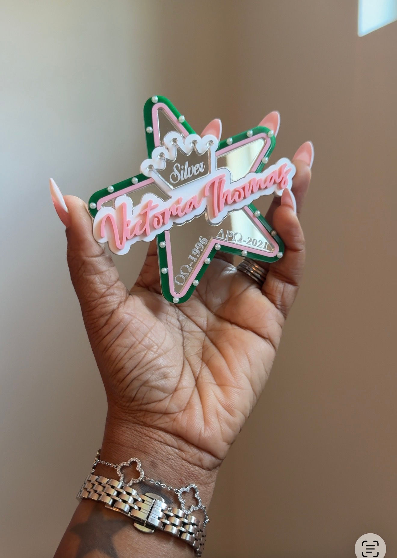 AKA Silver Star Pin