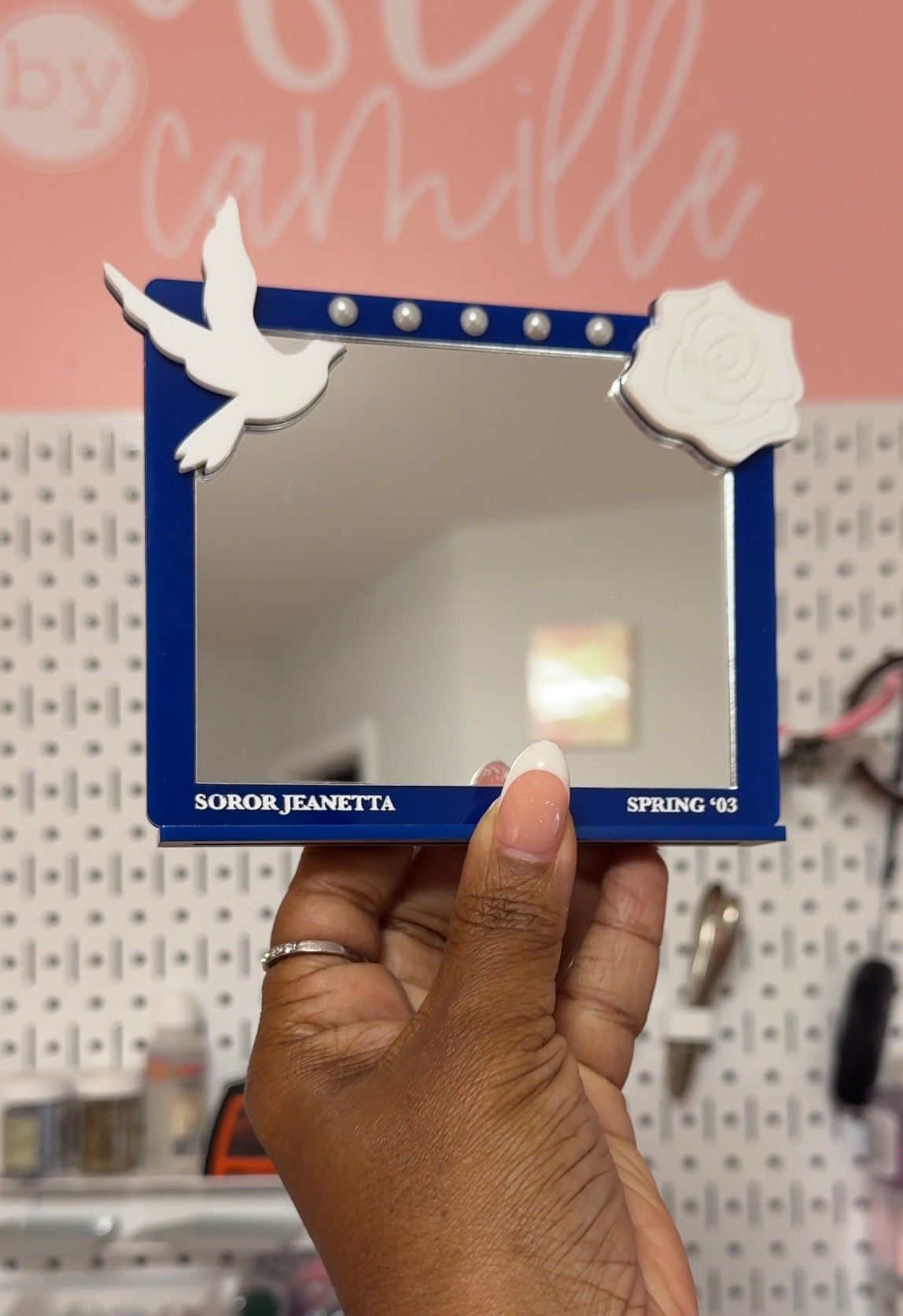 Custom Zeta Desk Mirror