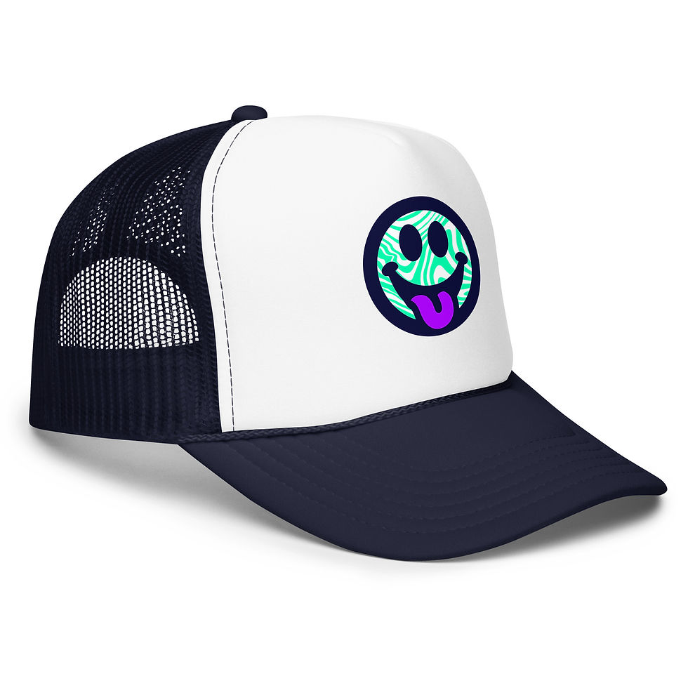 Thumbnail: Smiley (trippy) - Foam trucker hat