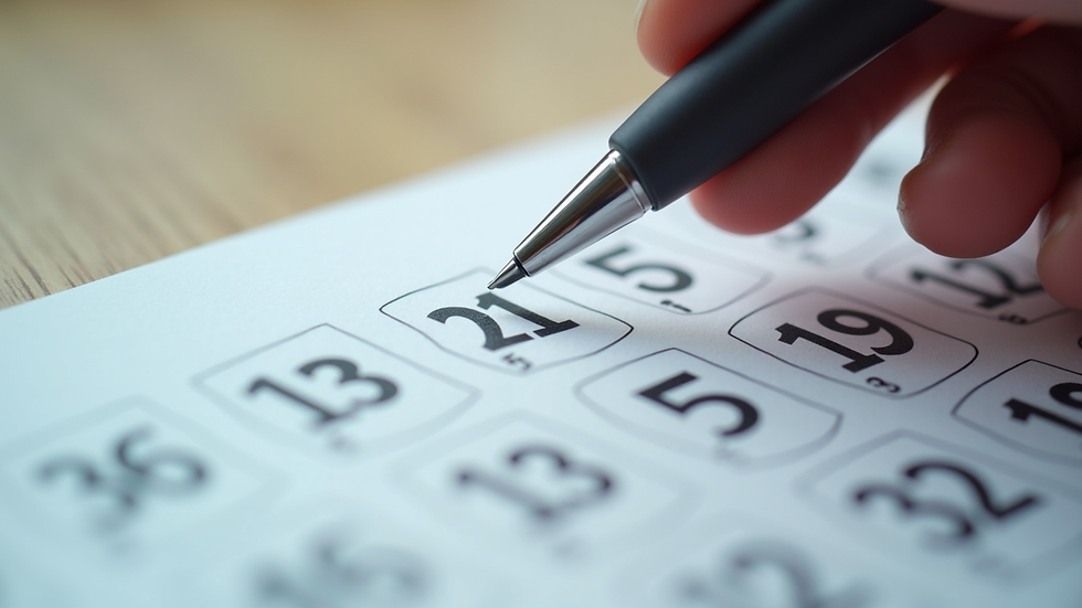 Close-up view of lottery numbers on paper with pen