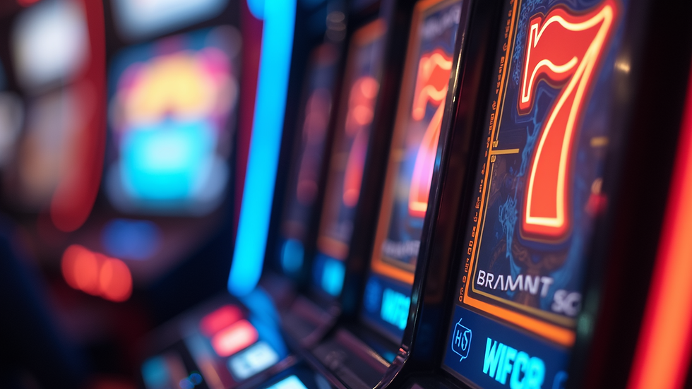 Close-up view of a slot game screen showing bonus features