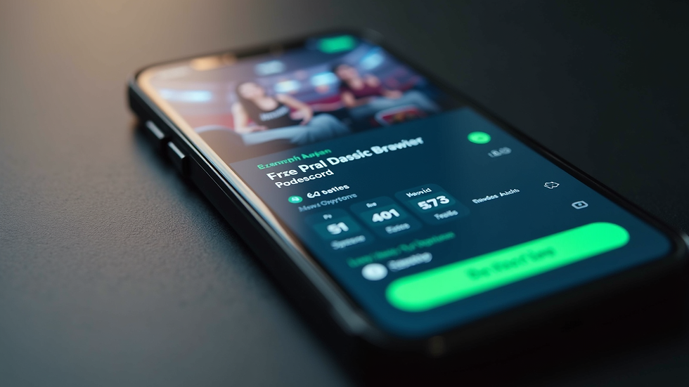 Close-up view of a smartphone displaying a betting app interface