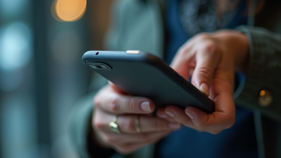 Close-up view of a secure online transaction on a smartphone