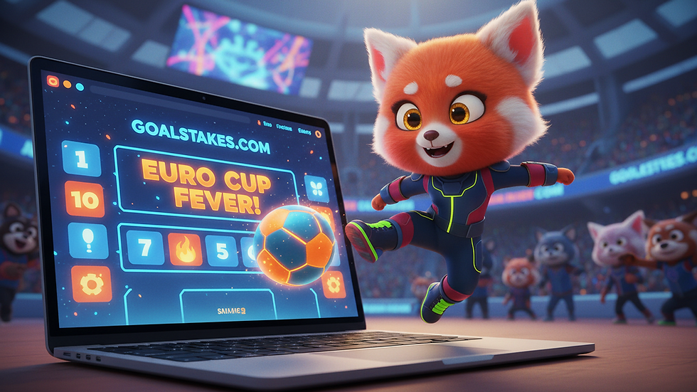 Eye-level view of a laptop screen showing a football betting website