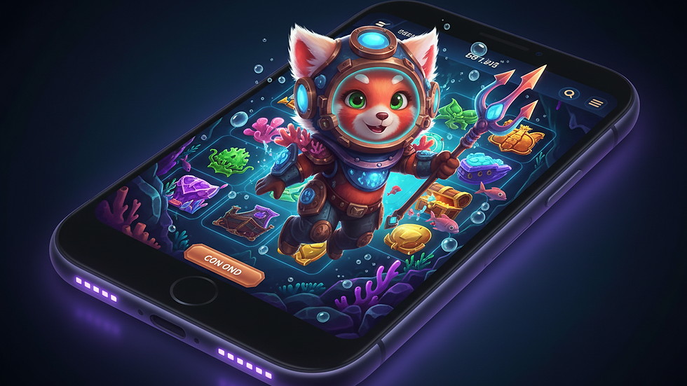 Close-up view of a smartphone displaying an online slot game interface