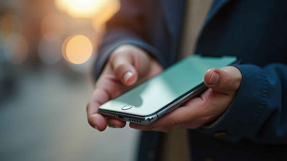 Close-up view of smartphone showing mobile payment screen